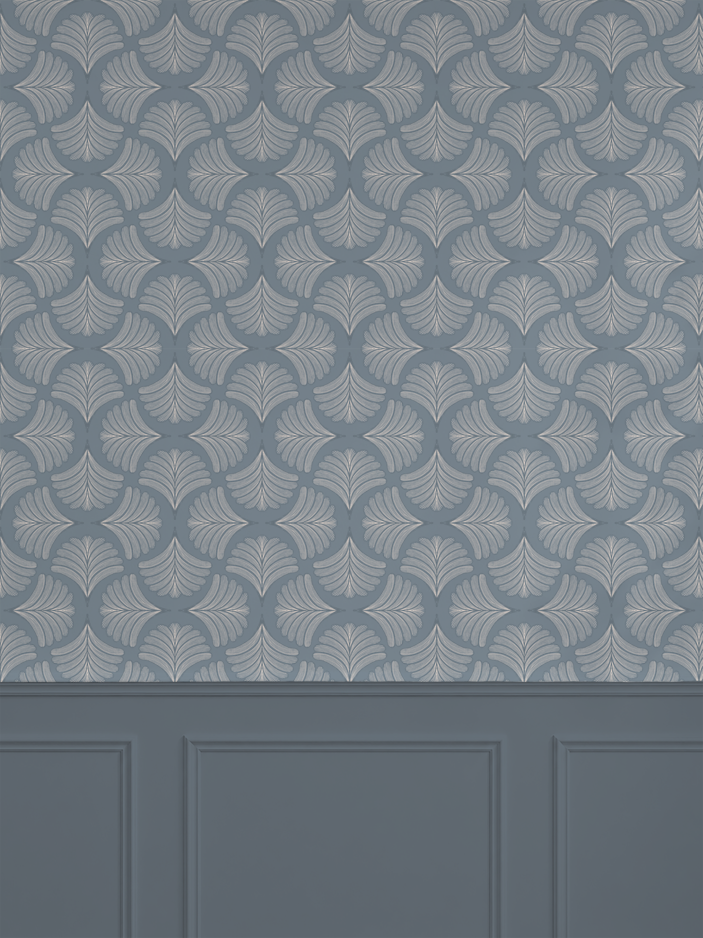 Palm Fans – Moody Blue close-up