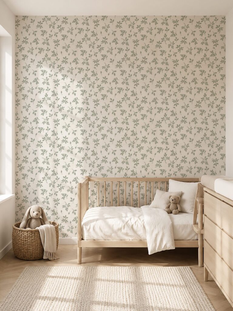 Delicate Leaf Sprig – Sage Green